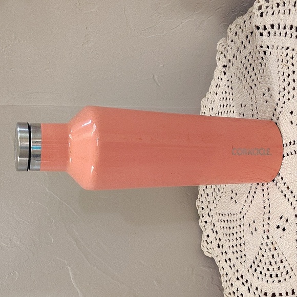 Corkcicle Canteen 25 OZ Coral Pink Water Bottle - Picture 1 of 7